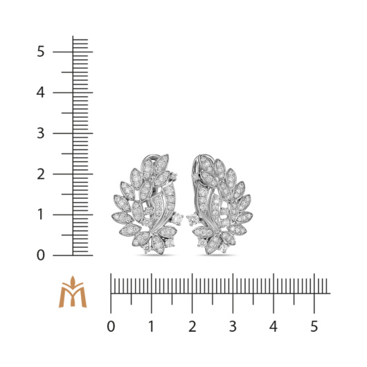 Серьги с бриллиантом