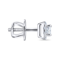 Серьги с бриллиантом - фото 2