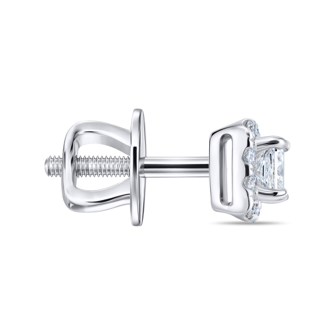 Серьги с бриллиантом - фото 2