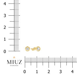 Серьги с фианитом