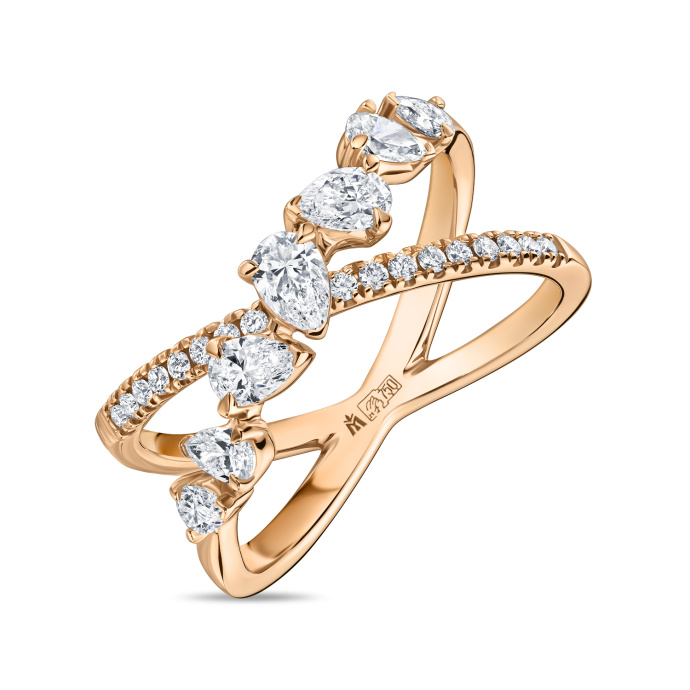 Кольцо с бриллиантами - фото 1 Кольцо с бриллиантами - фото 1