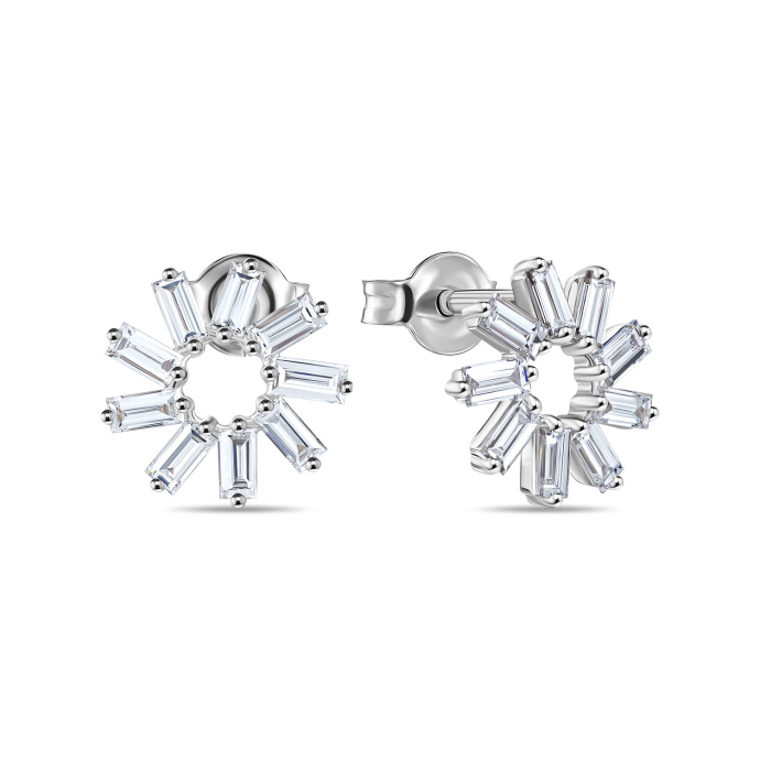 Серьги с бриллиантами - фото 1