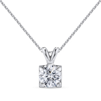 Колье с бриллиантом - фото 1