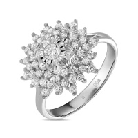 Кольцо с бриллиантами - фото 1