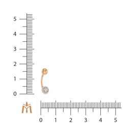 Изделие для пирсинга с фианитами