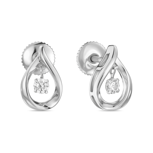 Серьги с бриллиантом