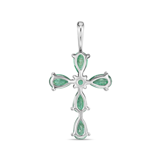 Крест с изумрудами