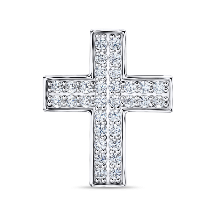 Крест с фианитами - фото 1 Крест с фианитами - фото 1