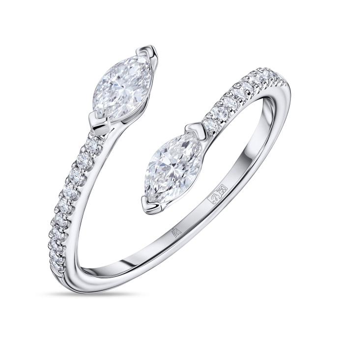 Кольцо с бриллиантами - фото 1