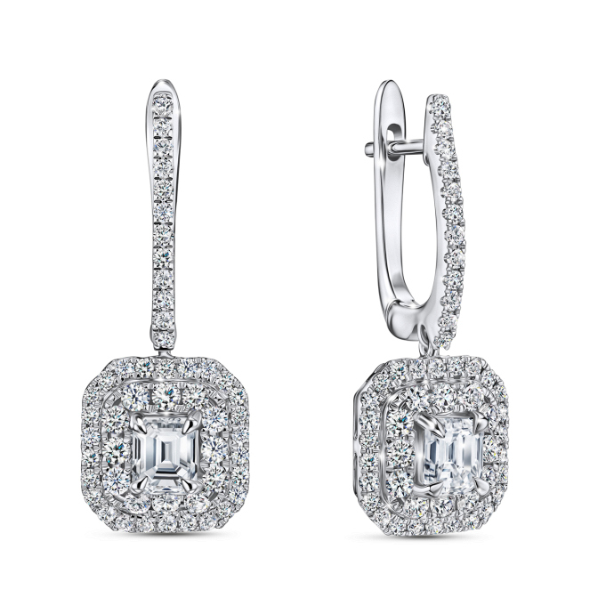 Серьги с бриллиантами - фото 1