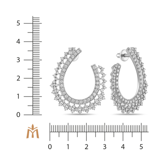 Серьги с бриллиантом