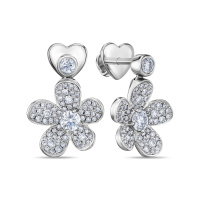 Серьги с бриллиантами - фото 1