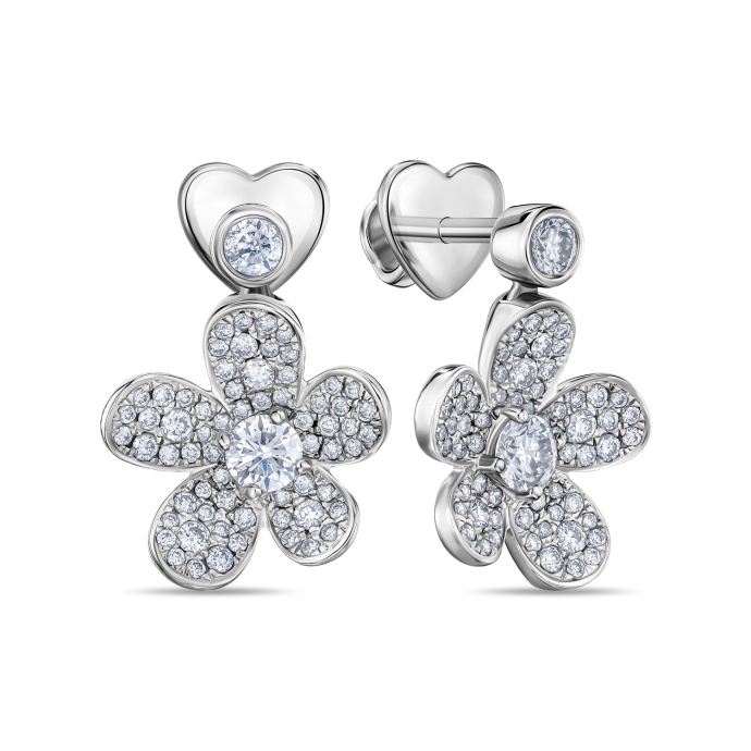 Серьги с бриллиантами - фото 1