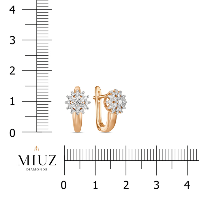 Серьги с бриллиантами - фото 2