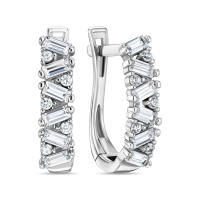 Серьги с фианитами - фото 1 Серьги с фианитами - фото 1