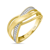 Кольцо с фианитами - фото 1