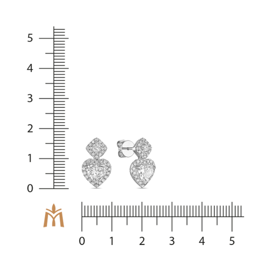 Серьги с бриллиантом