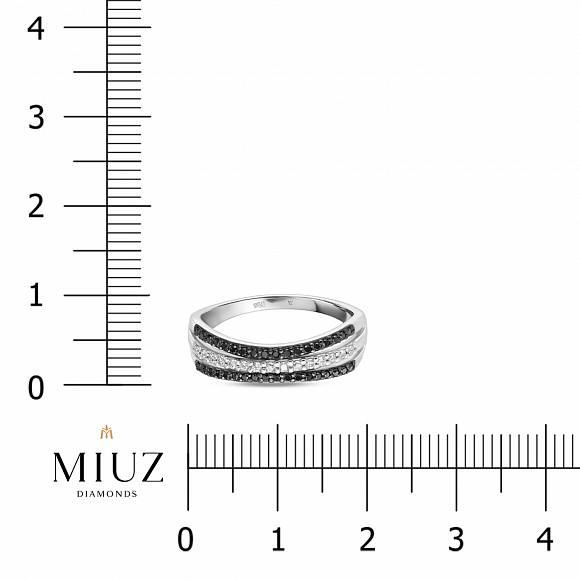 Кольцо с бриллиантами и облагороженными бриллиантами R01-SS-35598-B - Фото 2