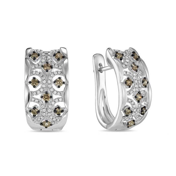 Серьги с бриллиантами - фото 1