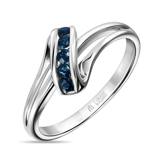 Кольцо с сапфирами