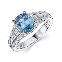 Кольцо с бриллиантами и цирконом - фото 1