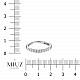Обручальное кольцо-дорожка из белого золота с 10 бриллиантами (0,333 карат) R01-RMS-35809 - Фото 2