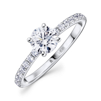 Кольцо с бриллиантом - фото 1