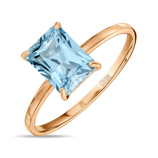 Кольцо с топазом