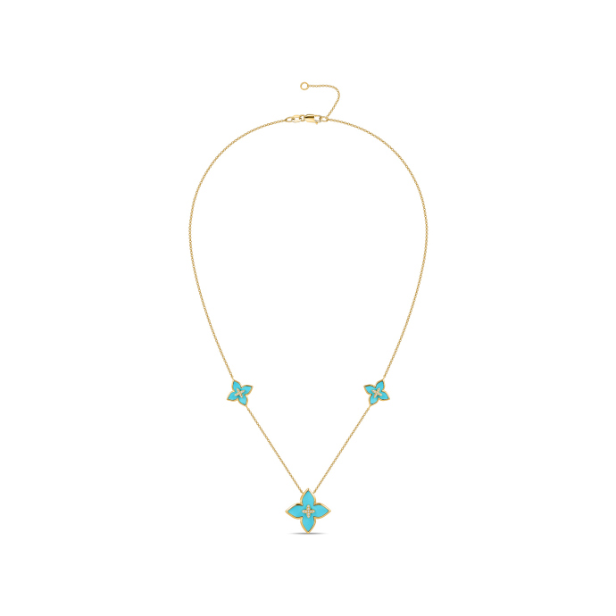 Колье с бриллиантами и бирюзой - фото 2