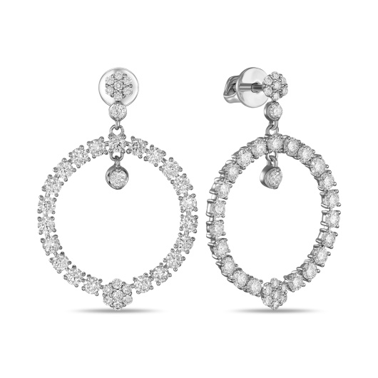 Серьги с бриллиантом