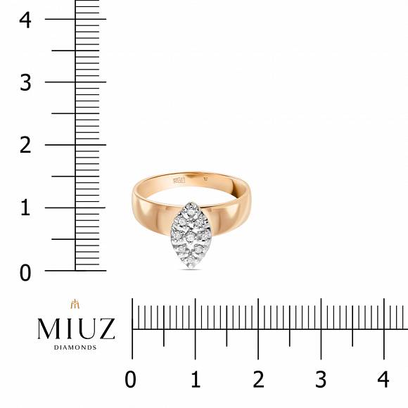 Кольцо с бриллиантами R2511-DGR0000486-R17 - Фото 2