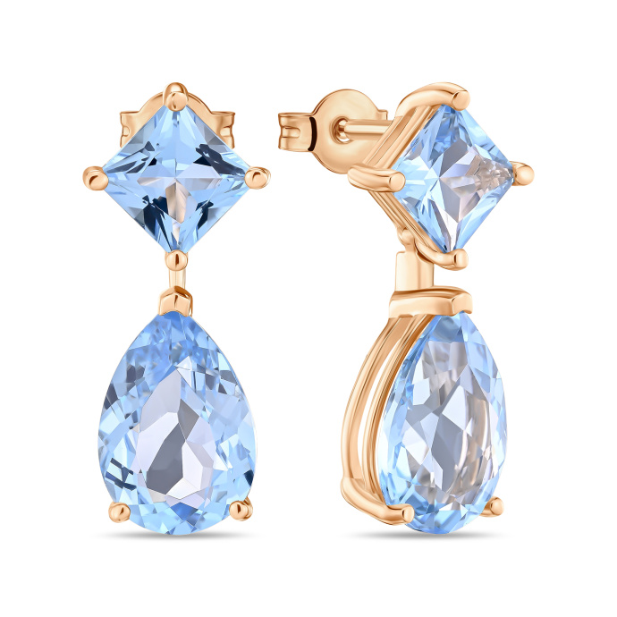 Серьги с топазами - фото 1 Серьги с топазами - фото 1