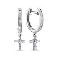 Серьги с бриллиантами - фото 1