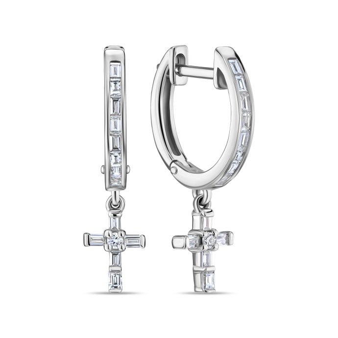 Серьги с бриллиантами - фото 1