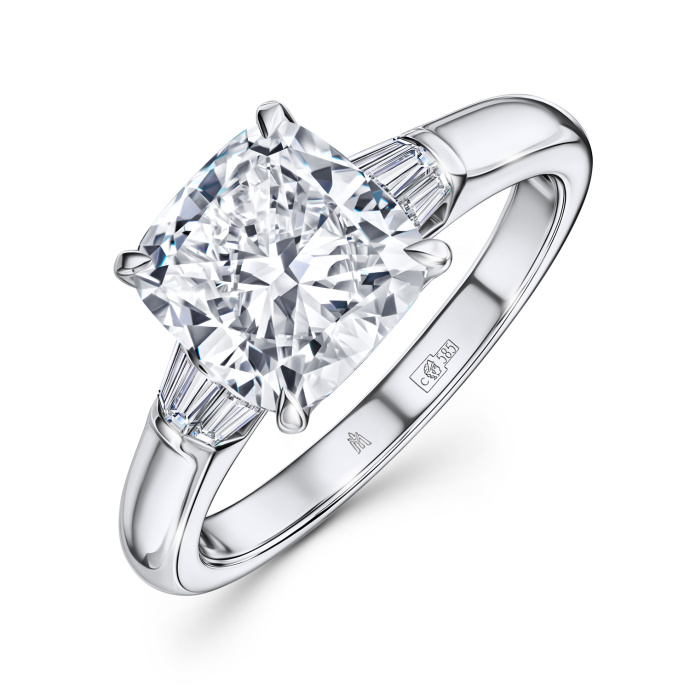 Кольцо с бриллиантом - фото 1 Кольцо с бриллиантом - фото 1