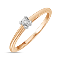 Кольцо с бриллиантом - фото 1