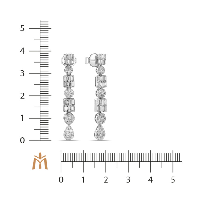 Серьги с бриллиантами - фото 2 Серьги с бриллиантами - фото 2
