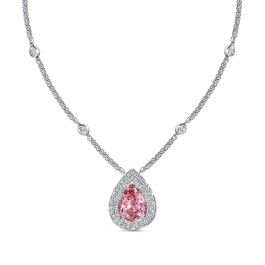 Колье с бриллиантами и турмалином