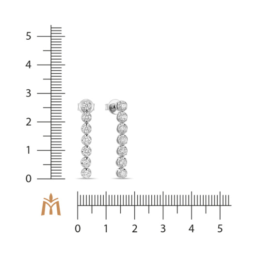 Серьги с бриллиантом