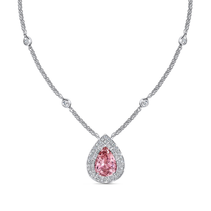 Колье с бриллиантами и турмалином - фото 1 Колье с бриллиантами и турмалином - фото 1