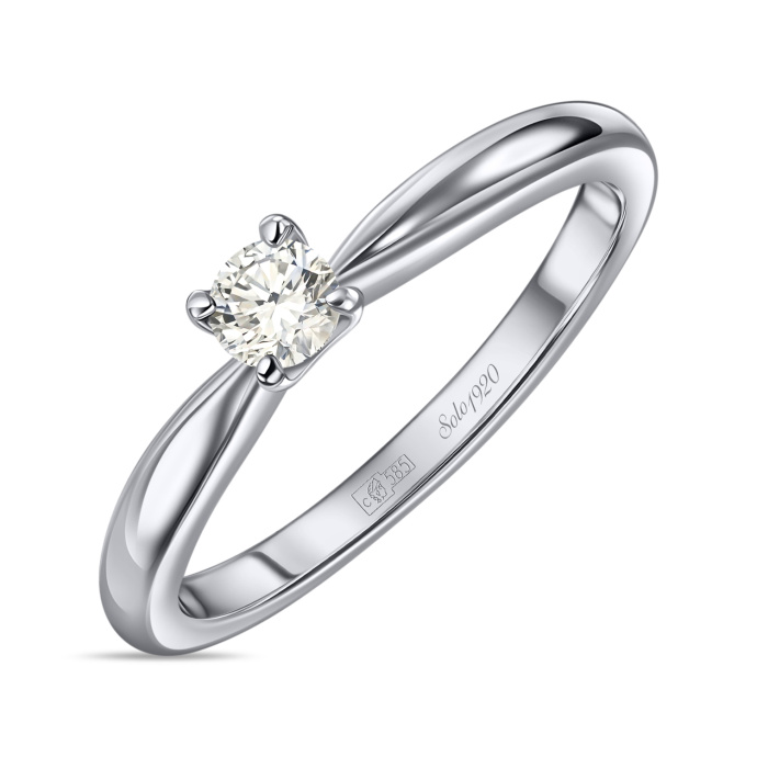 Кольцо с бриллиантом - фото 1