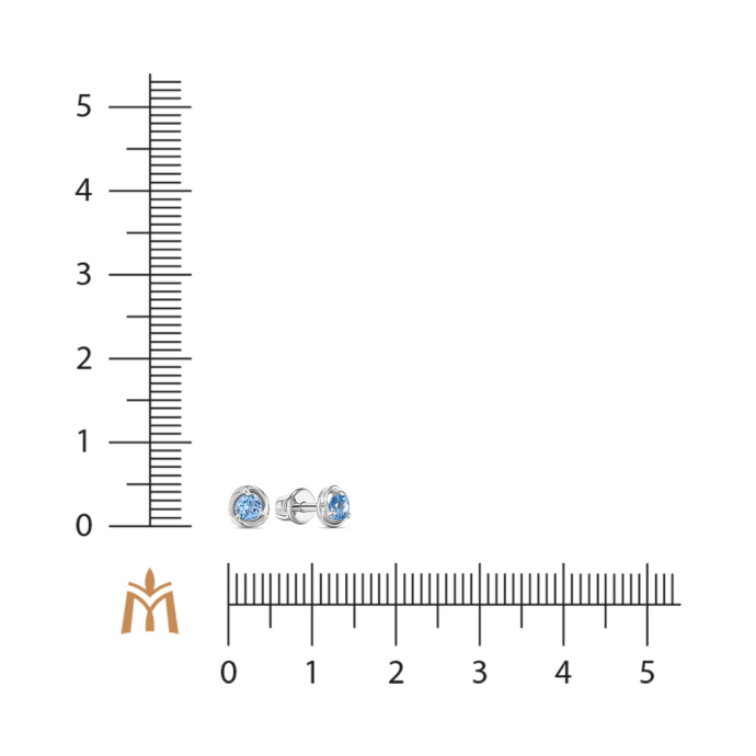 Серьги с топазами - фото 2