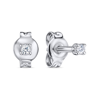 Серьги с бриллиантами - фото 1