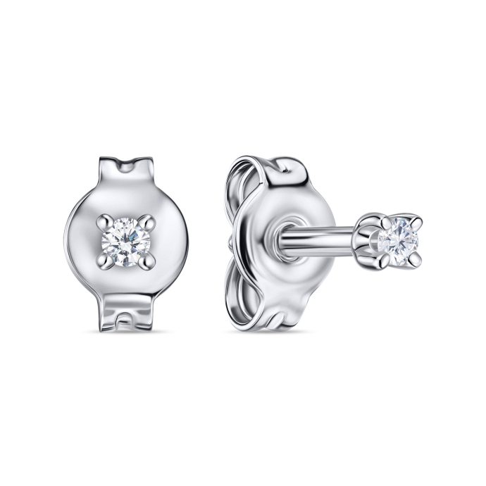 Серьги с бриллиантами - фото 1