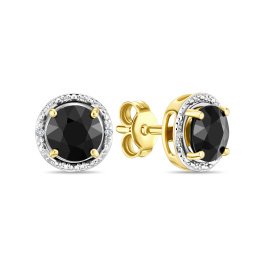 Серьги с цветными сапфирами и бриллиантами