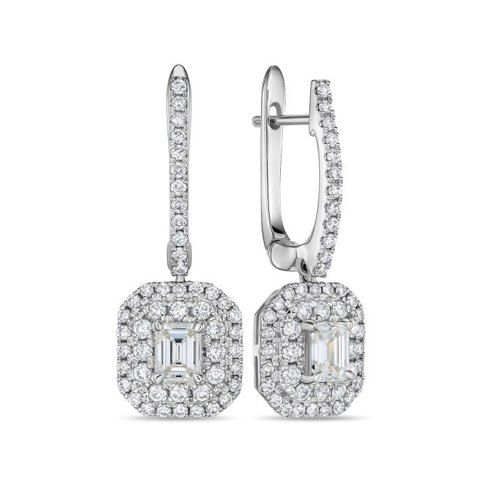 Серьги с бриллиантами - фото 1