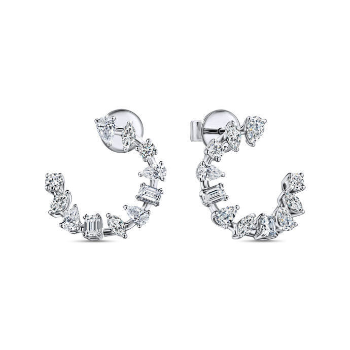 Серьги с бриллиантами - фото 1