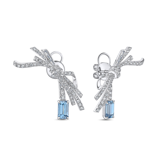 Серьги с бриллиантами и цирконами