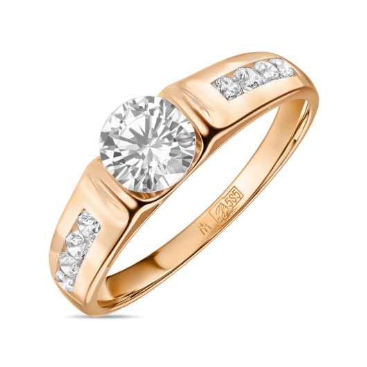 Кольцо с фианитом