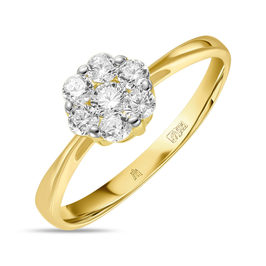 Кольцо с фианитами